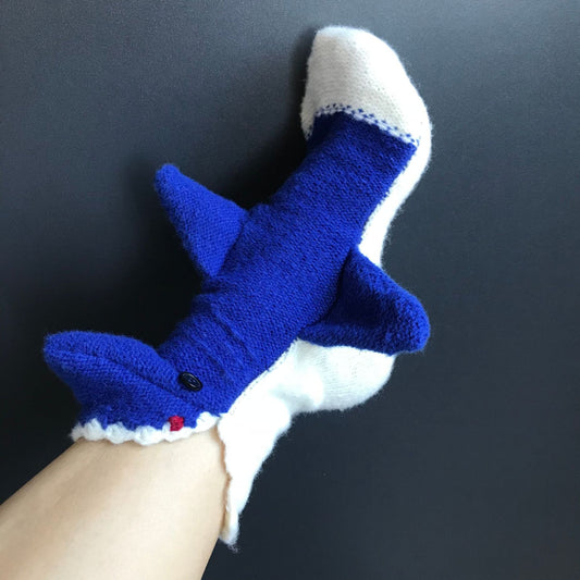 Christmas Knit Crocodile Socks Shark Socks