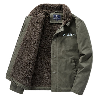 Men's Thick Cotton Warm Lamb Velvet Plus Size Jacket
