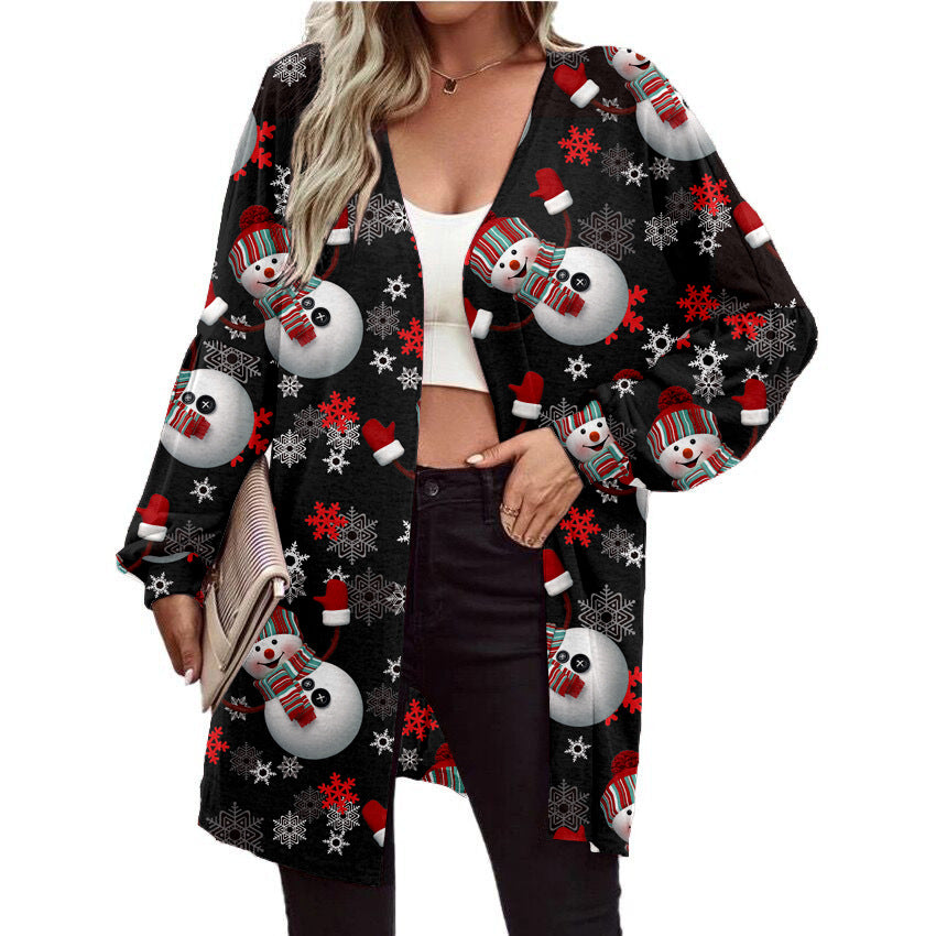 Women's Christmas Loose Cardigan Jacket