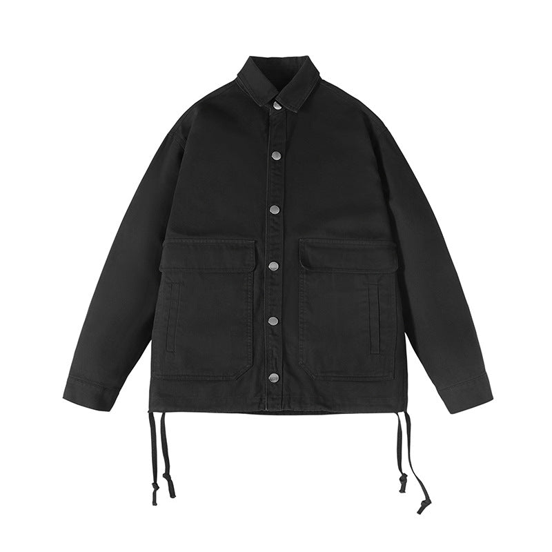 Men's Stand Collar Button Cardigan Jacket