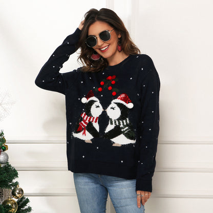 Christmas Woman Pullover Snowman Sweater