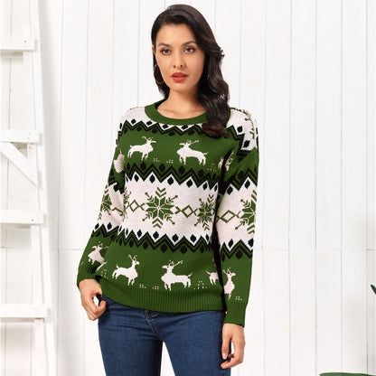 Woman Winter Christmas Reindeer Cute Sweater