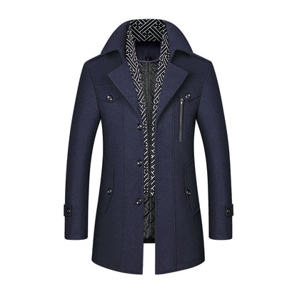 Men's Casual Slim Fit Wool Jacket