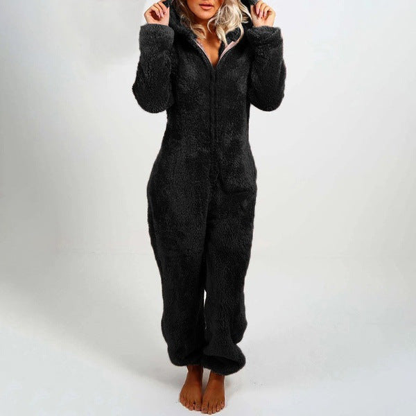 Winter Plush All-in-One Pajamas For Women