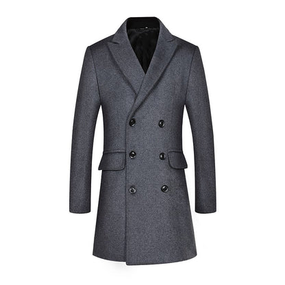 Men's Winter Double Breasted Wool Jacket