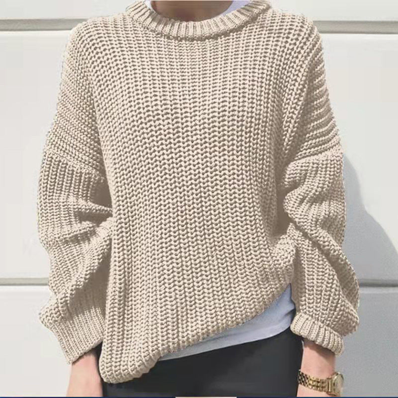 Autumn Women's Pullover Knitted Top