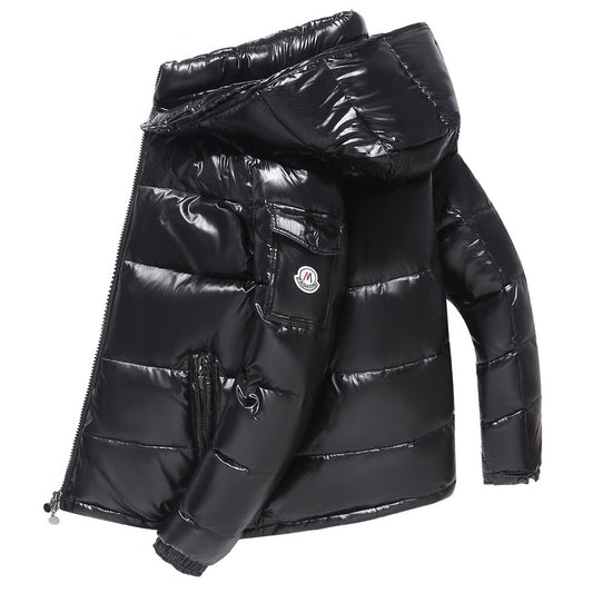 Men's Shiny Down Jacket Thin And Thick Unisex Jacket