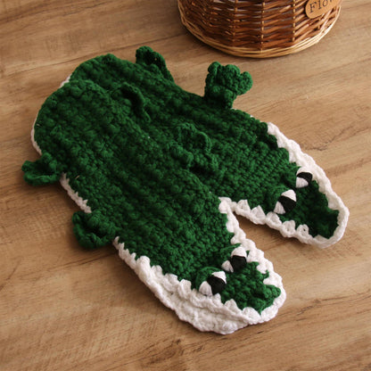 Handmade Socks Christmas Funny Knit Crocodile Socks
