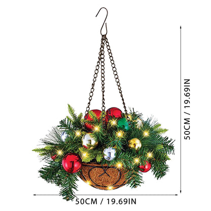 Christmas Ornaments Christmas Wreath Artificial Christmas Hanging Baskets