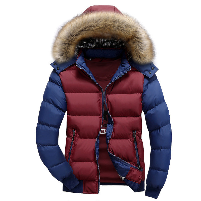 Thickened Zipper Cotton Jacket For Men
