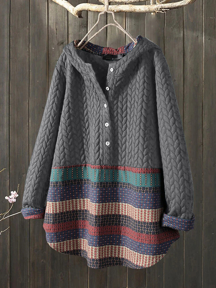 Ethnic Style Long-sleeved Mid-length Women's Coat