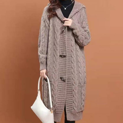 Women's Long Knit Cardigan Jacket