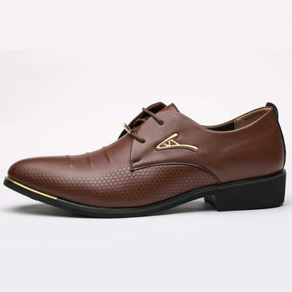 Men's Black Brown Business Leather Shoes