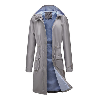 Long Casual Hooded Jacket For Women