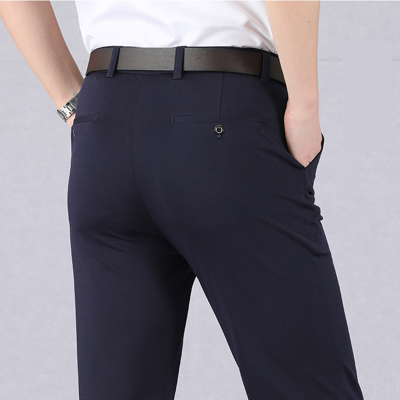 Men's Thick Casual Formal Suit Trousers And Trousers