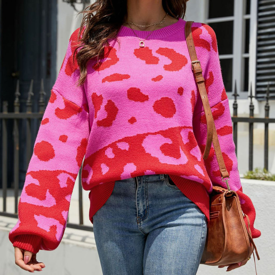 Women's Crewneck Oversized Knit Sweater