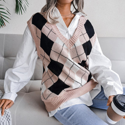 Casual Loose Sleeveless Sweater For Women