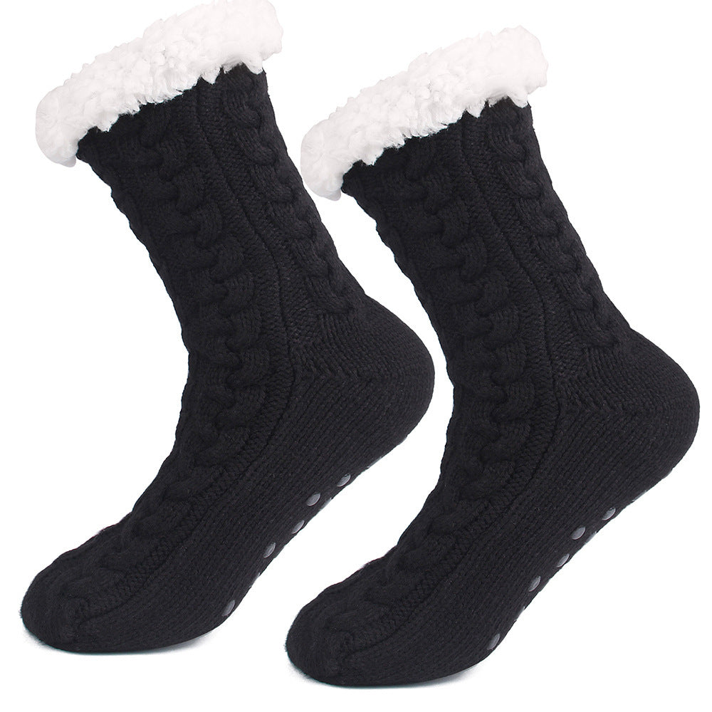 Christmas Women Winter Sherpa Plush Floor Socks