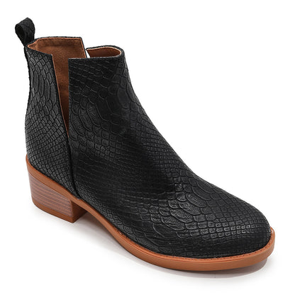 Women's Solid Leather Boots