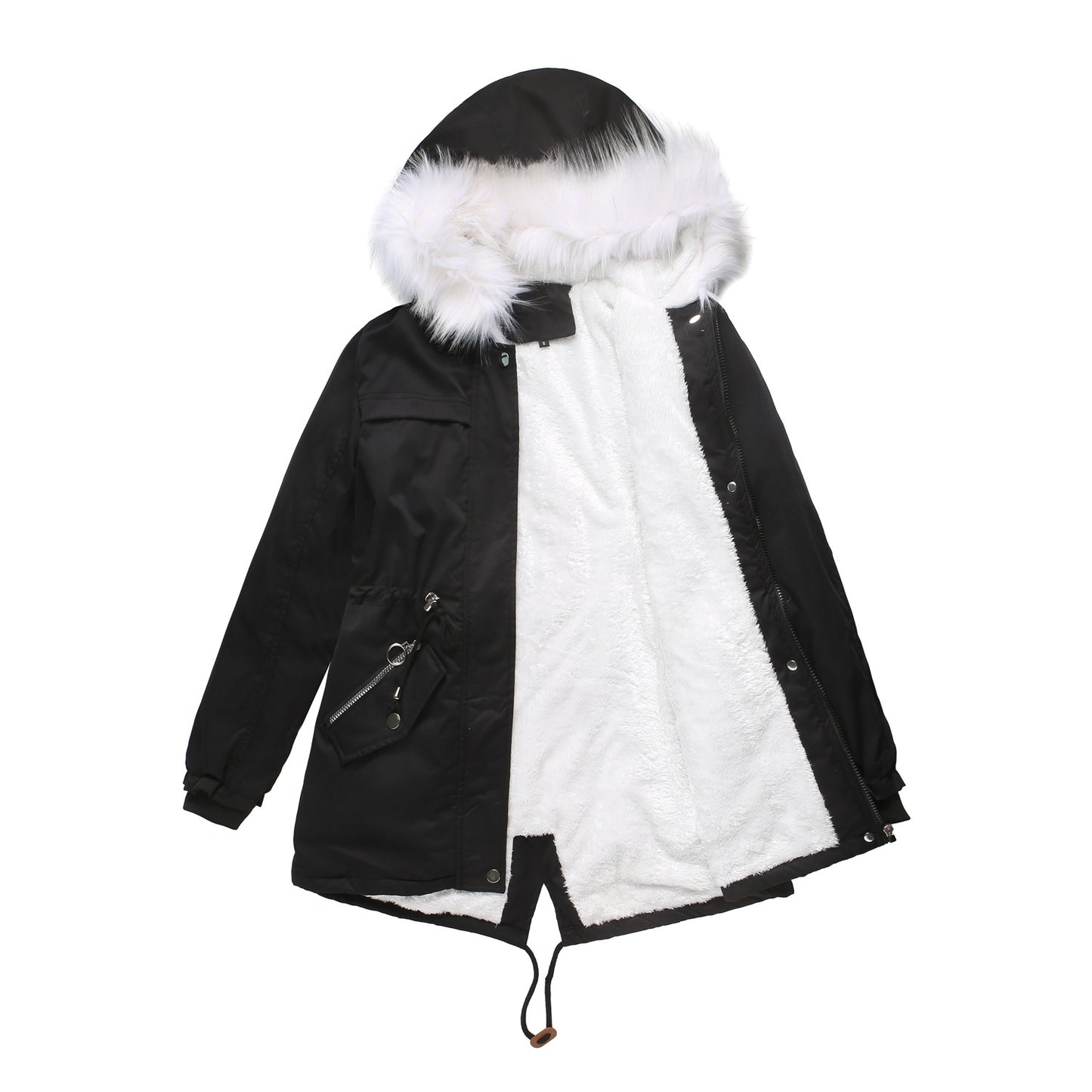Women's Cotton Coat Fur Collar Loose Winter Jacket