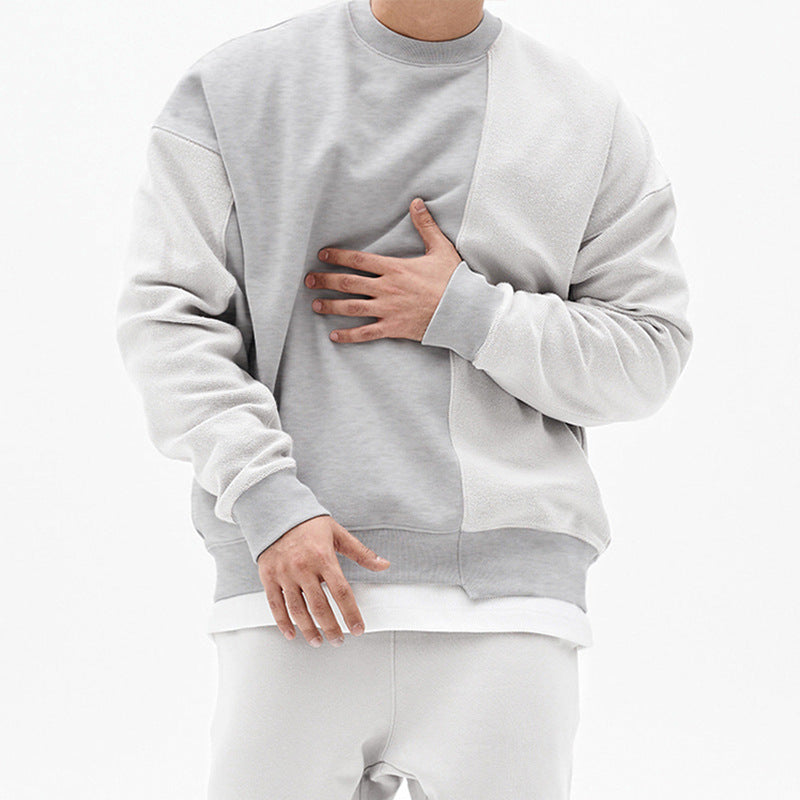 Men's Winter Solid Color Sweatshirt