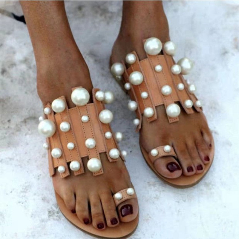 Pearl Summer Casual Flats For Women