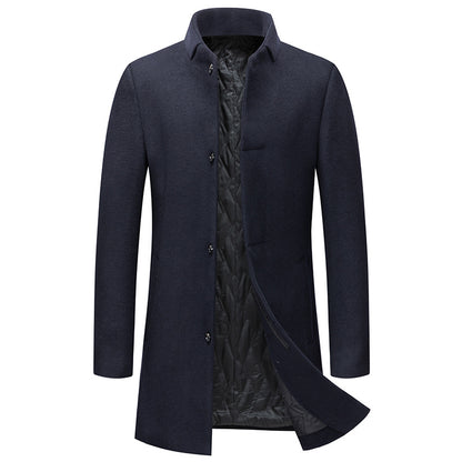 Men's Formal Stand Collar Button Cardigan Jacket