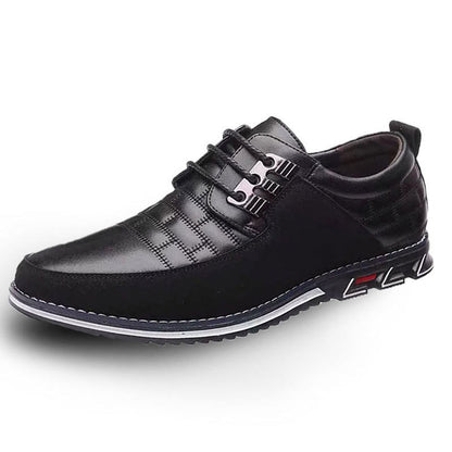 Plus Size Men'S Business Stitching Design Leather Shoes