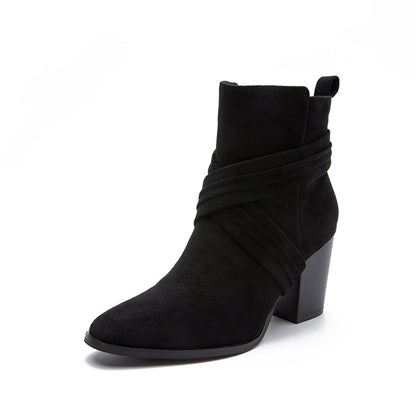 Women's Martin Boots Leather Fleece Boots
