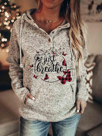 Women Sweater Christmas Hoodie Print Sweatshirt
