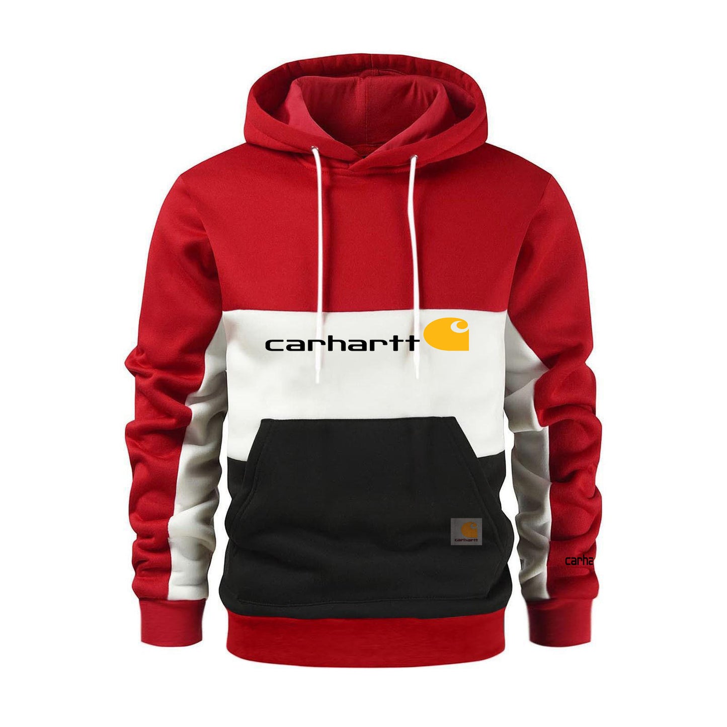 Carhartt Unisex Patchwork Hoodie Casual Sweater
