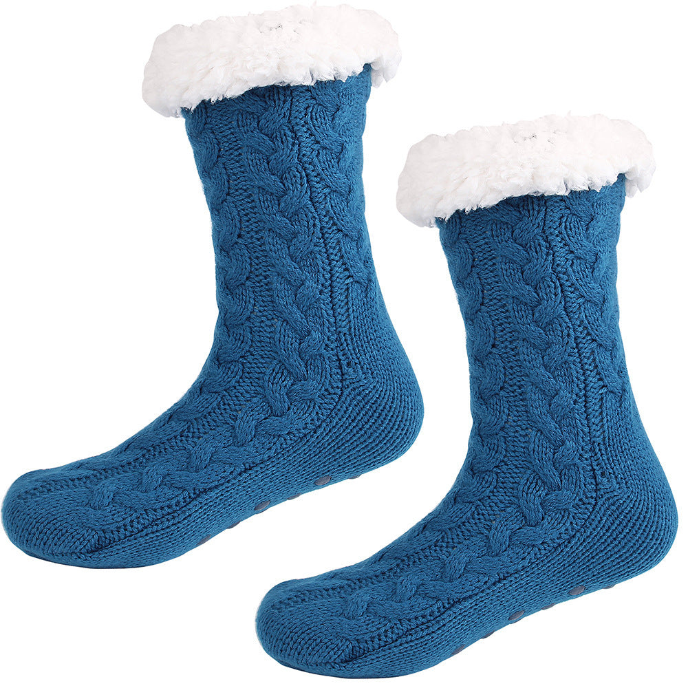 Christmas Women Winter Sherpa Plush Floor Socks