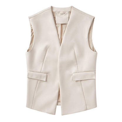 Fall Leather Casual Vest For Women