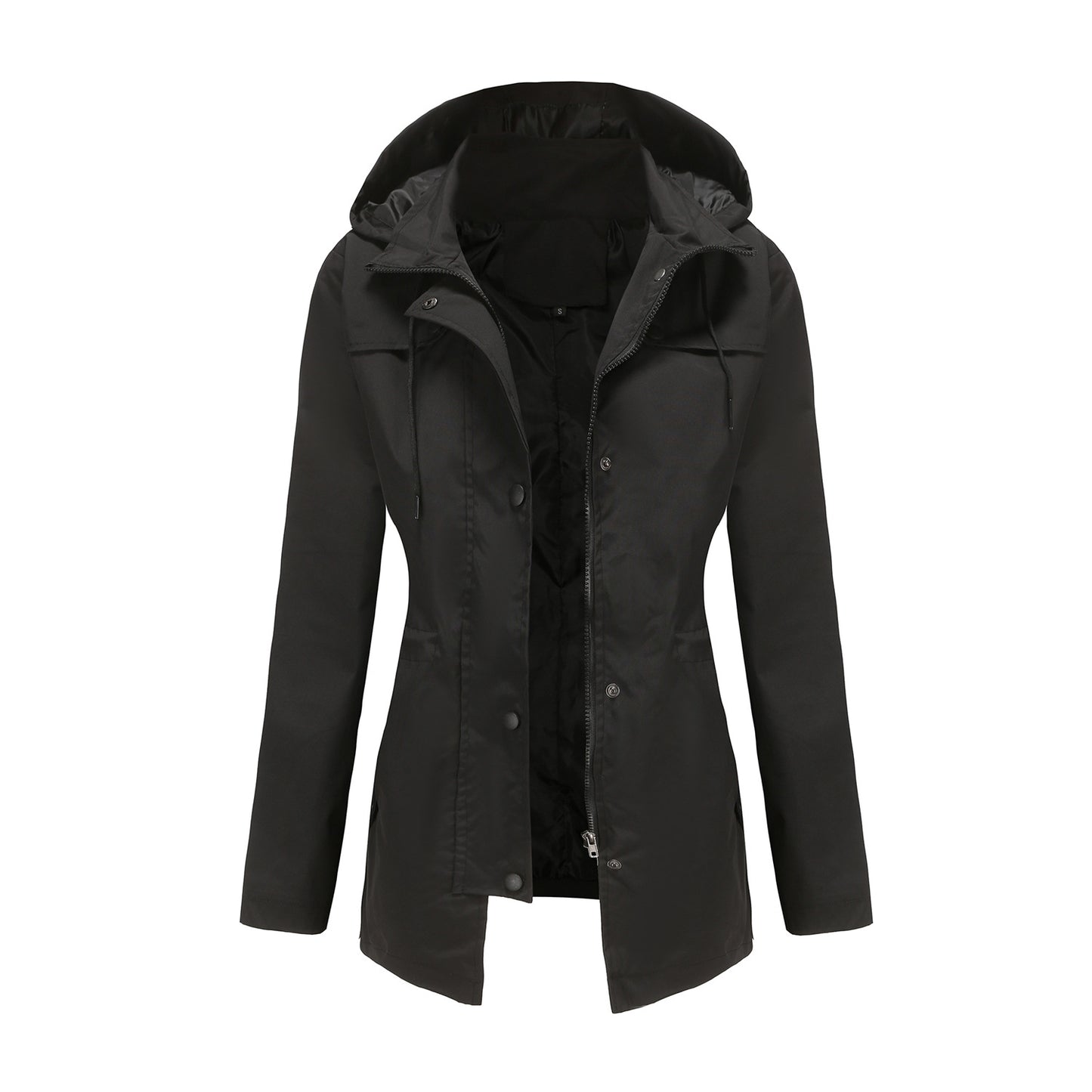 Hooded Outdoor Long Jacket For Women