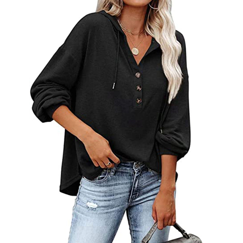 Women's Lapel Loose Casual Top