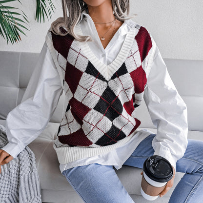 Casual Loose Sleeveless Sweater For Women