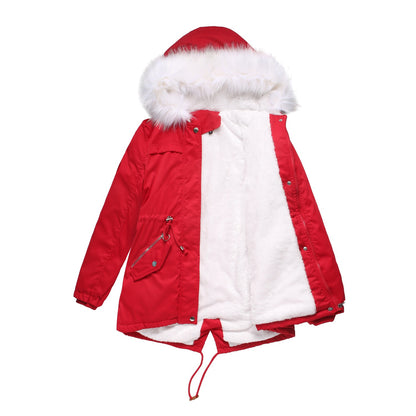 Women's Cotton Coat Fur Collar Loose Winter Jacket