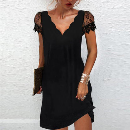 Button Casual Loose Tank Top Dress