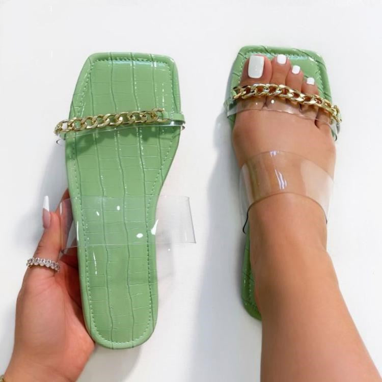 Women's Flat Square Toe Fashion Slippers