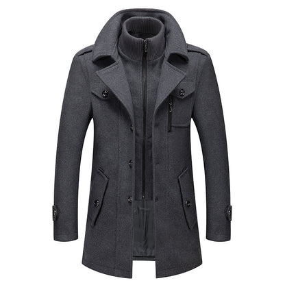 Men's Turtleneck Zip Winter Jacket