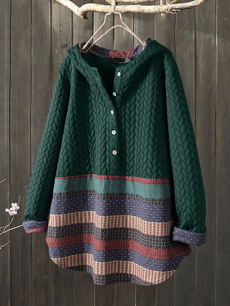 Ethnic Style Long-sleeved Mid-length Women's Coat