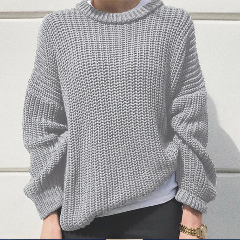 Autumn Women's Pullover Knitted Top
