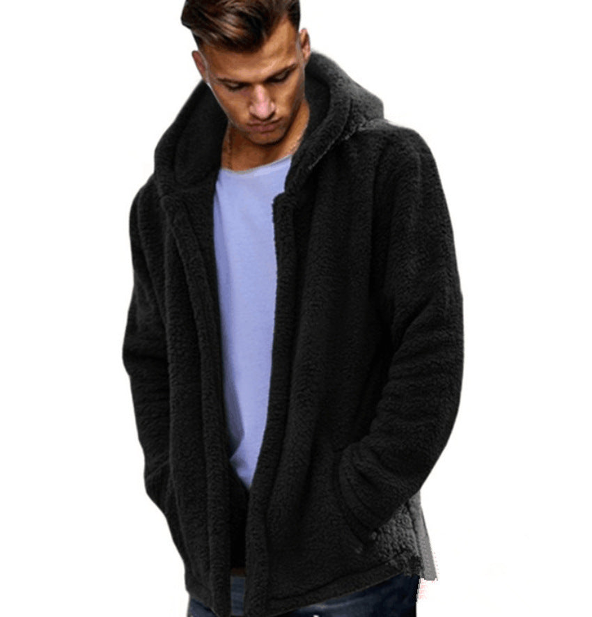 Reversible Hooded Fleece Jacket For Men