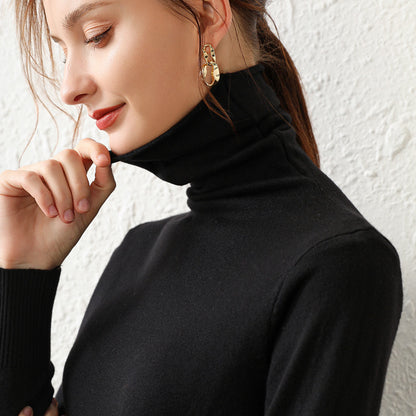 High-quality Women's Turtleneck Sweater Bottoming Shirt
