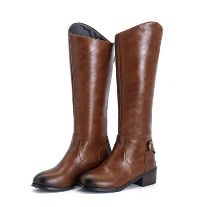 Women's Leather Tall Casual Boots