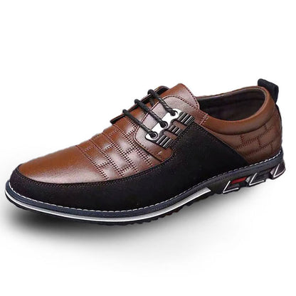 Plus Size Men'S Business Stitching Design Leather Shoes