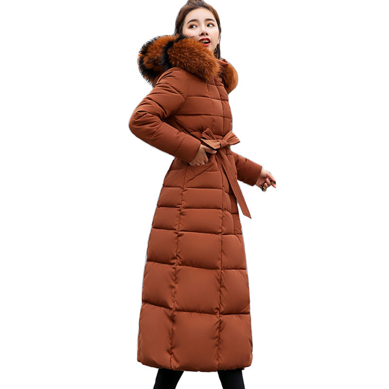 Winter Fur Collar Hooded Thermal Jacket For Women