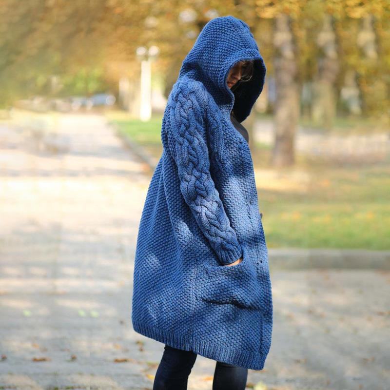 Casual Knit Cardigan Jacket For Women