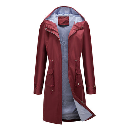 Long Casual Hooded Jacket For Women