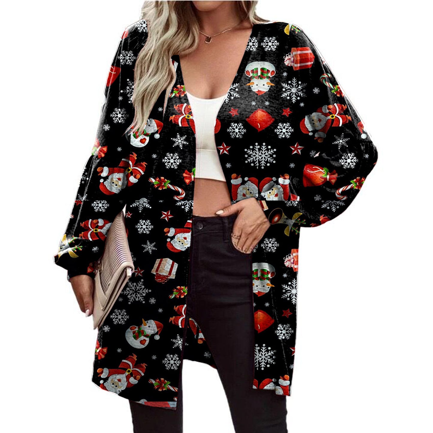 Women's Christmas Loose Cardigan Jacket